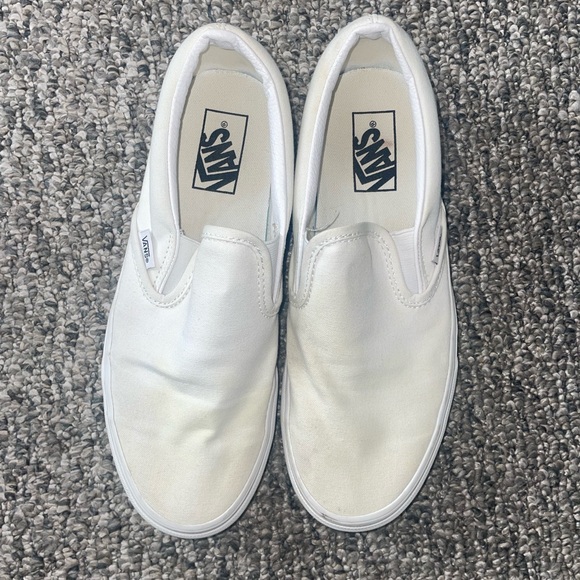 White Slip-On Vans, Men’s 8, Women’s 9.5 - Picture 5 of 7
